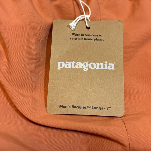 Patagonia Mens Sz XXL - Baggies Longs 7" shorts swim trunk - Sienna Clay Lined - Picture 3 of 6